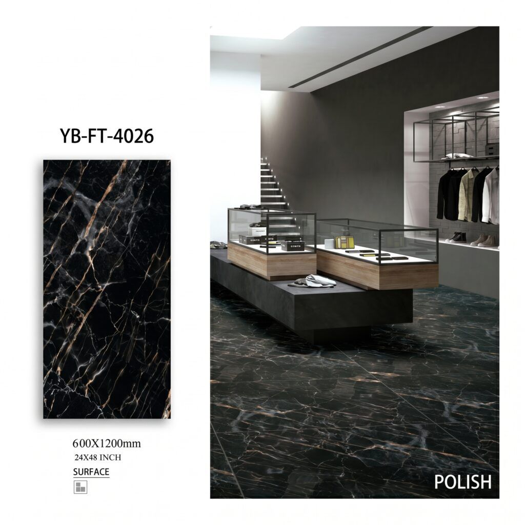 Floor tiles Pakistan YB-FT-4026 premium YUBATH flooring design
