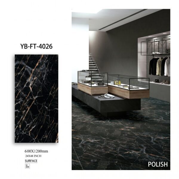Floor tiles Pakistan YB-FT-4026 premium YUBATH flooring design