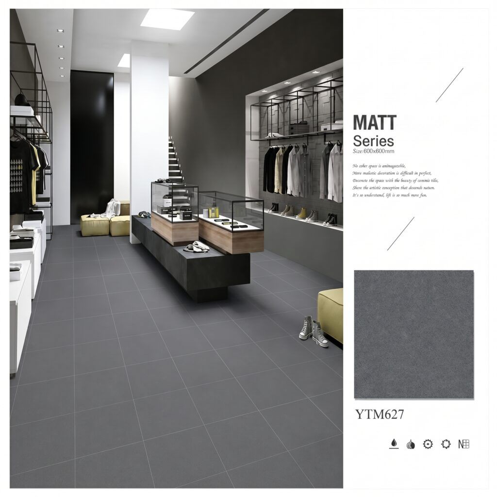 Outdoor matt tiles Pakistan YTM-627 YUBATH anti-slip design
