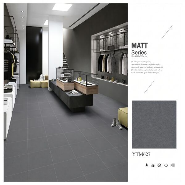 Outdoor matt tiles Pakistan YTM-627 YUBATH anti-slip design