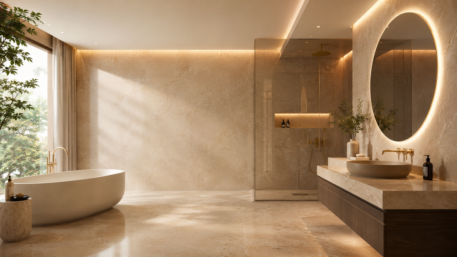 Luxury chrome and brass bathroom fittings by YUBATH Pakistan
