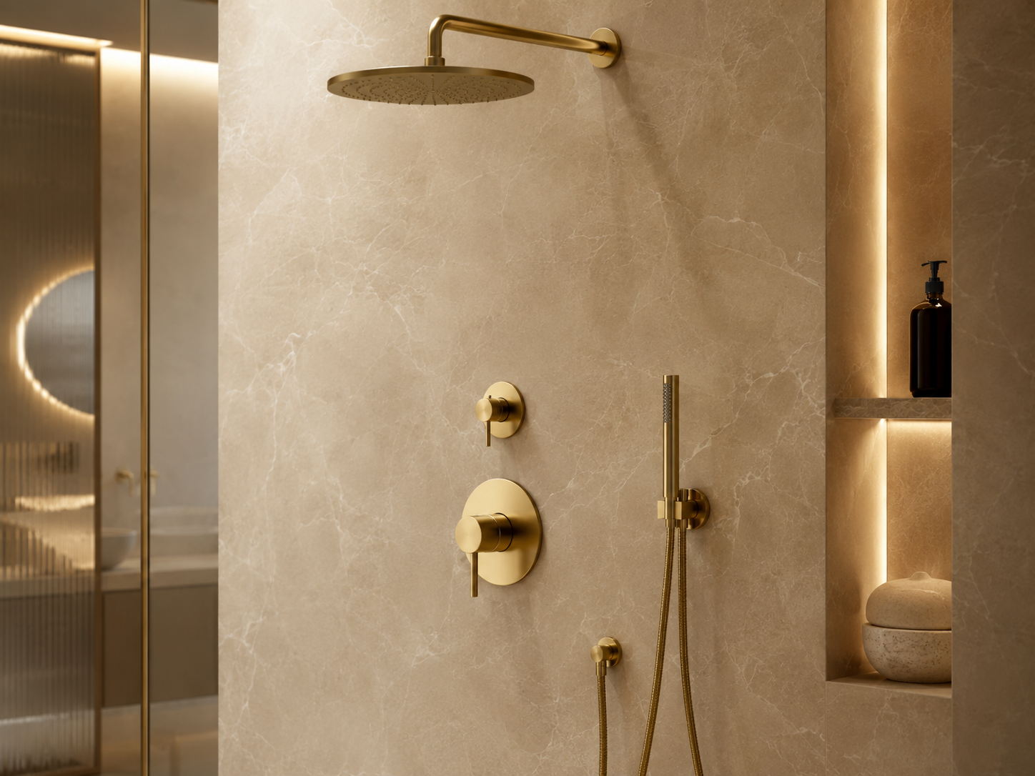 Bathroom Fittings Pakistan 2 YUBATH wall mixer and rain shower system