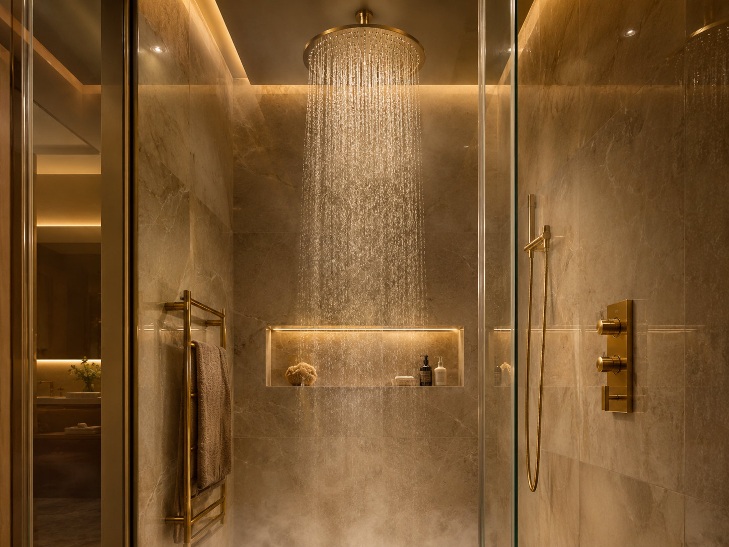 Bathroom Fittings Pakistan 3 Concealed shower set styling detail by YUBATH